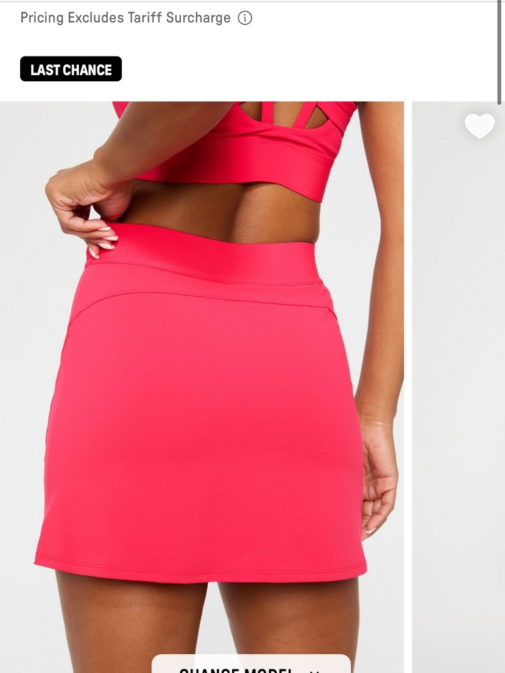 Fabletics Hot Pink Performance Skort